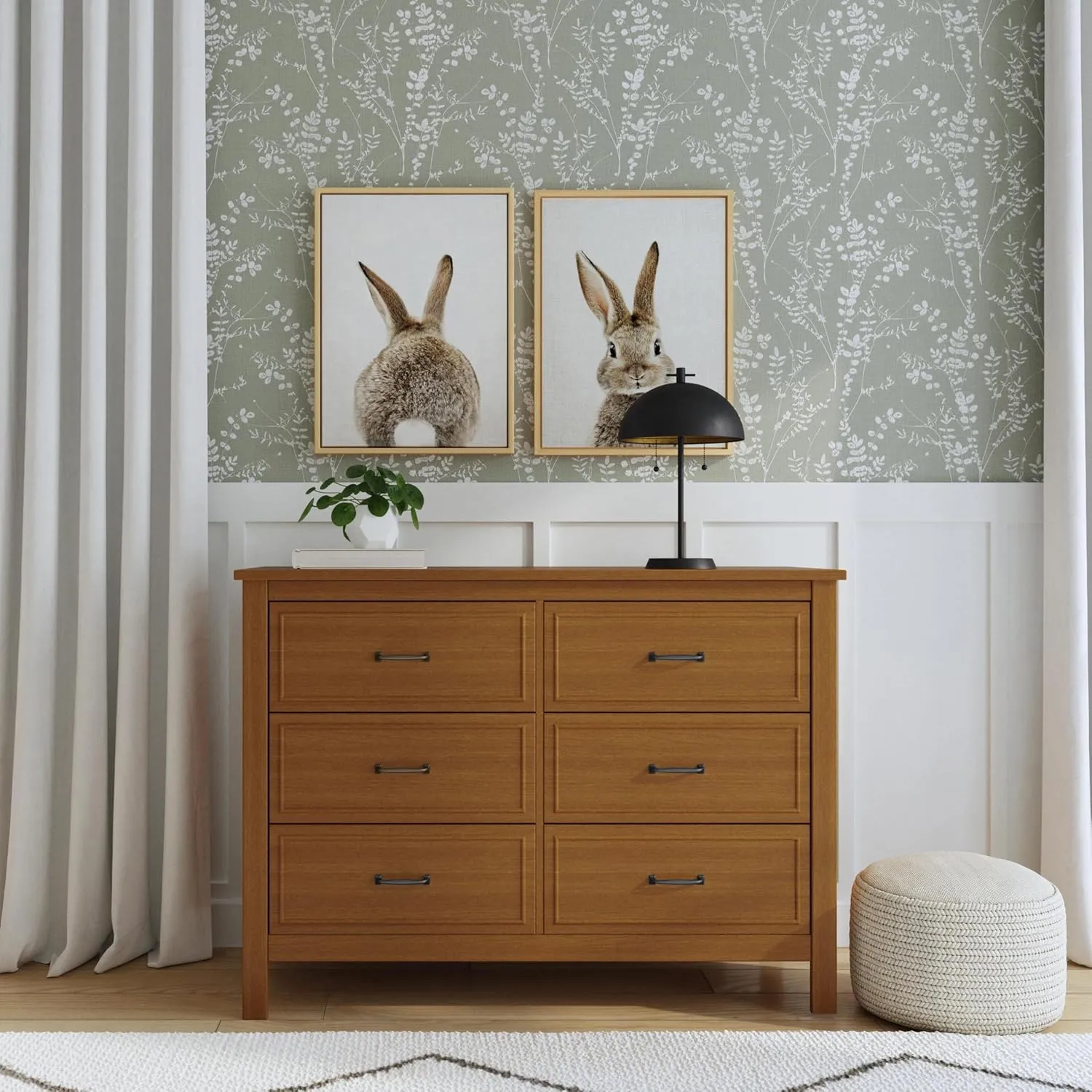 DaVinci Charlie 6-Drawer Double Dresser in Chestnut