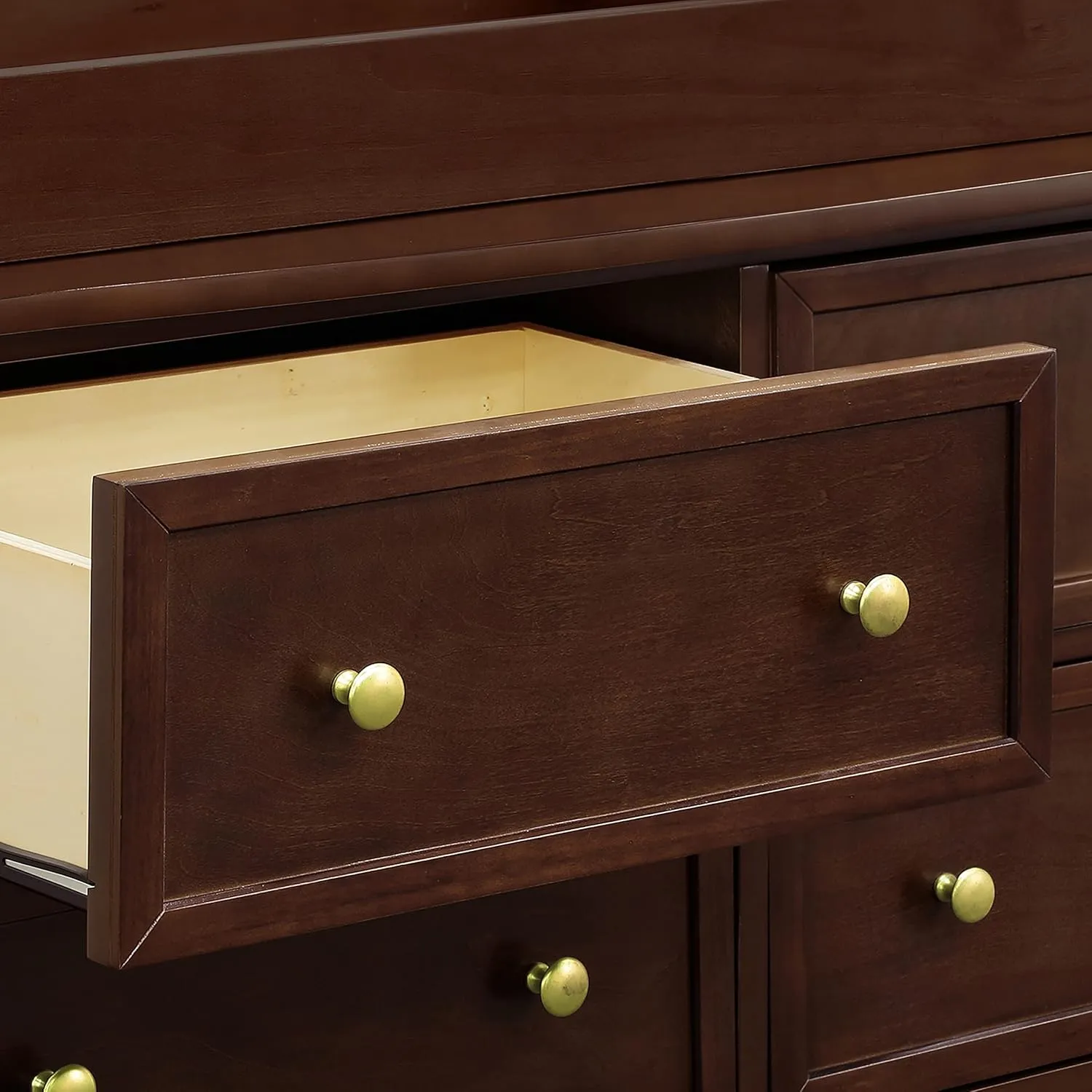 DaVinci Kalani 6-Drawer Baby Dresser for Nursery - Wooden Double Chest of Drawers for Kids, Boys and Girls - Multi-Purpose Storage Espresso Dresser for Bedroom, Living Room & Hallway, Easy to Assemble