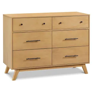 DaVinci Otto 6-Drawer Baby Dresser for Bedroom - GREENGUARD Gold Certified - Multi-Purpose Storage Double Chest of Drawers for Boys and Girls - Dresser for Kids Bedroom, Living Room, Nursery - Honey
