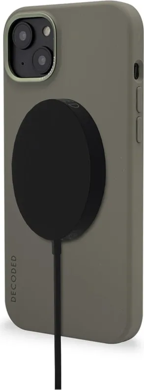 Decoded -  Silicone Backcover Case for iPhone 14 Plus - Olive