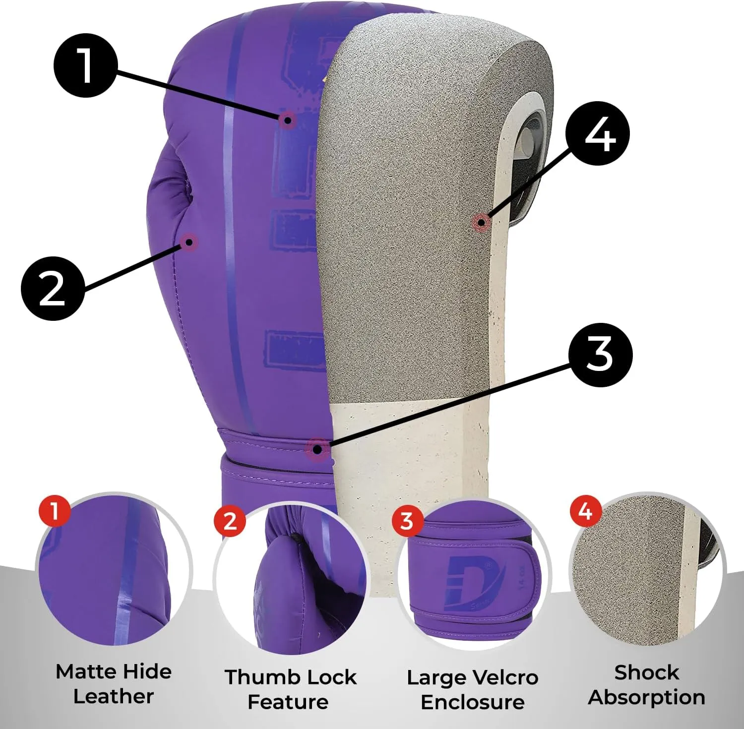 DEFY Boxing Gloves for Men & Women - Premium Quality Synthetic Leather Boxing Gloves for Training - Perfect for Punching Heavy Bags, Sparring, & Fighting Gloves