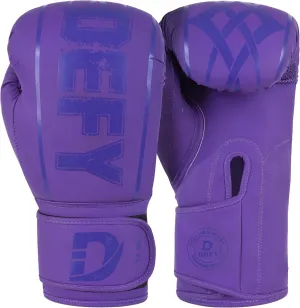 DEFY Boxing Gloves for Men & Women - Premium Quality Synthetic Leather Boxing Gloves for Training - Perfect for Punching Heavy Bags, Sparring, & Fighting Gloves