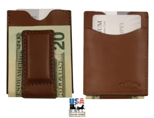 DELUXE LEATHER MAGNET MONEY & CARD CLIP - Minimalist Wallet in 4 Colors