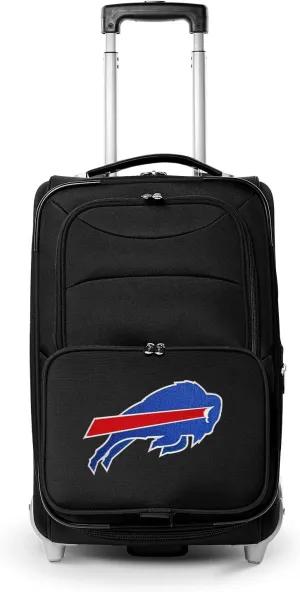 Denco Buffalo Bills 21” Rolling Carry-On Luggage- Travel with NFL Licensed Bag- Great for Airports and Trips