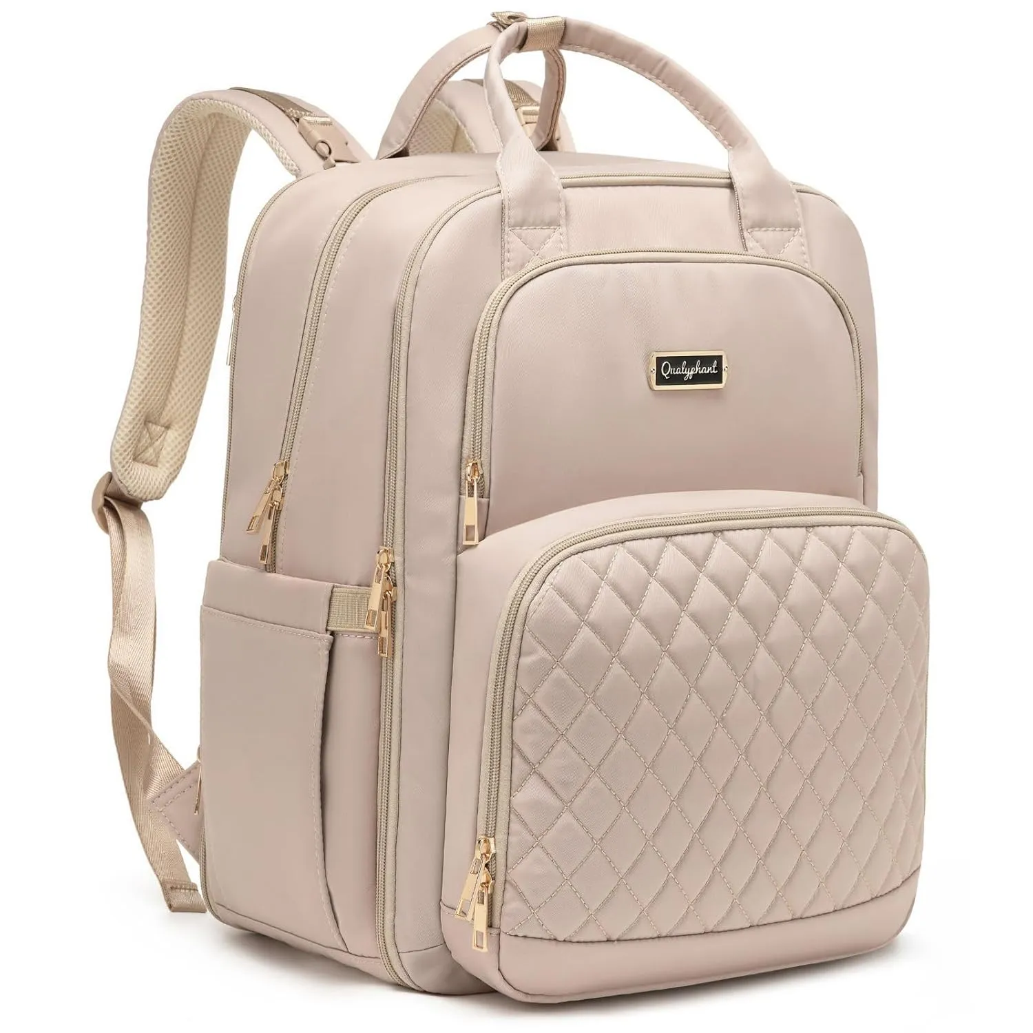 Diaper Bag Backpack - Extra Large Diaper Bag for 2 Kids Twins (Expandable 30L-38L) - Cute Travel Baby Backpack with Changing Pad for mens women (Quilted, Water Resistant)