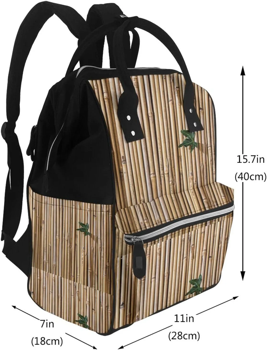 Diaper Bag Backpack For Women, Bamboo Raft Waterproof Multifunction Travel Pack Maternity Baby Changing Bags, Nappy Baby Bags With Multi-Function For Baby