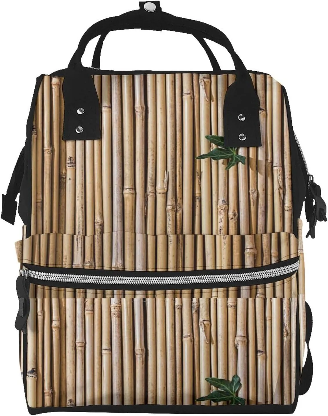 Diaper Bag Backpack For Women, Bamboo Raft Waterproof Multifunction Travel Pack Maternity Baby Changing Bags, Nappy Baby Bags With Multi-Function For Baby