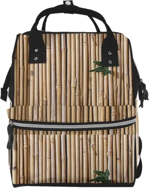 Diaper Bag Backpack For Women, Bamboo Raft Waterproof Multifunction Travel Pack Maternity Baby Changing Bags, Nappy Baby Bags With Multi-Function For Baby