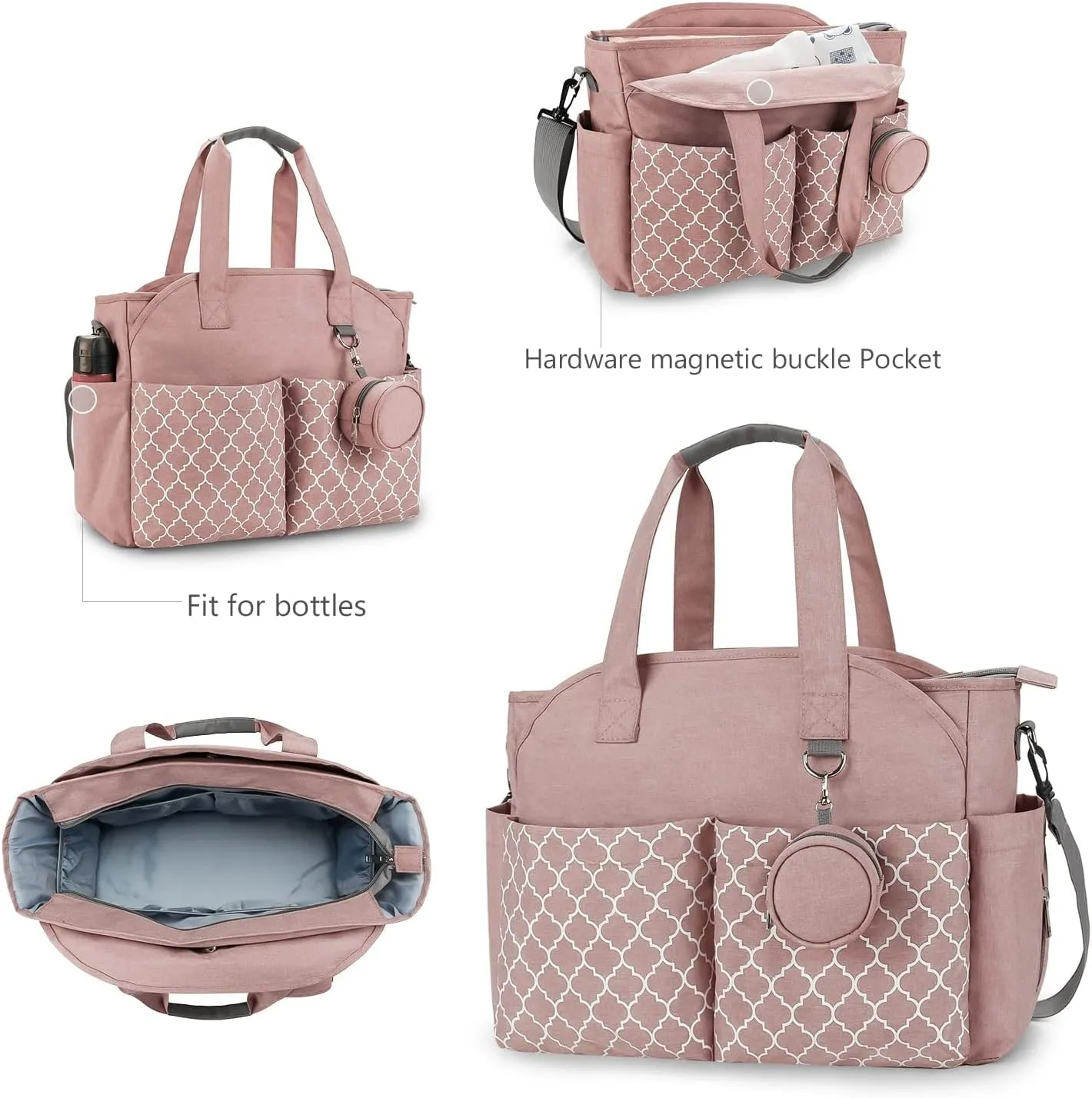 Diaper Bag Tote Large Baby Changing Bag for Mom with Changing Station