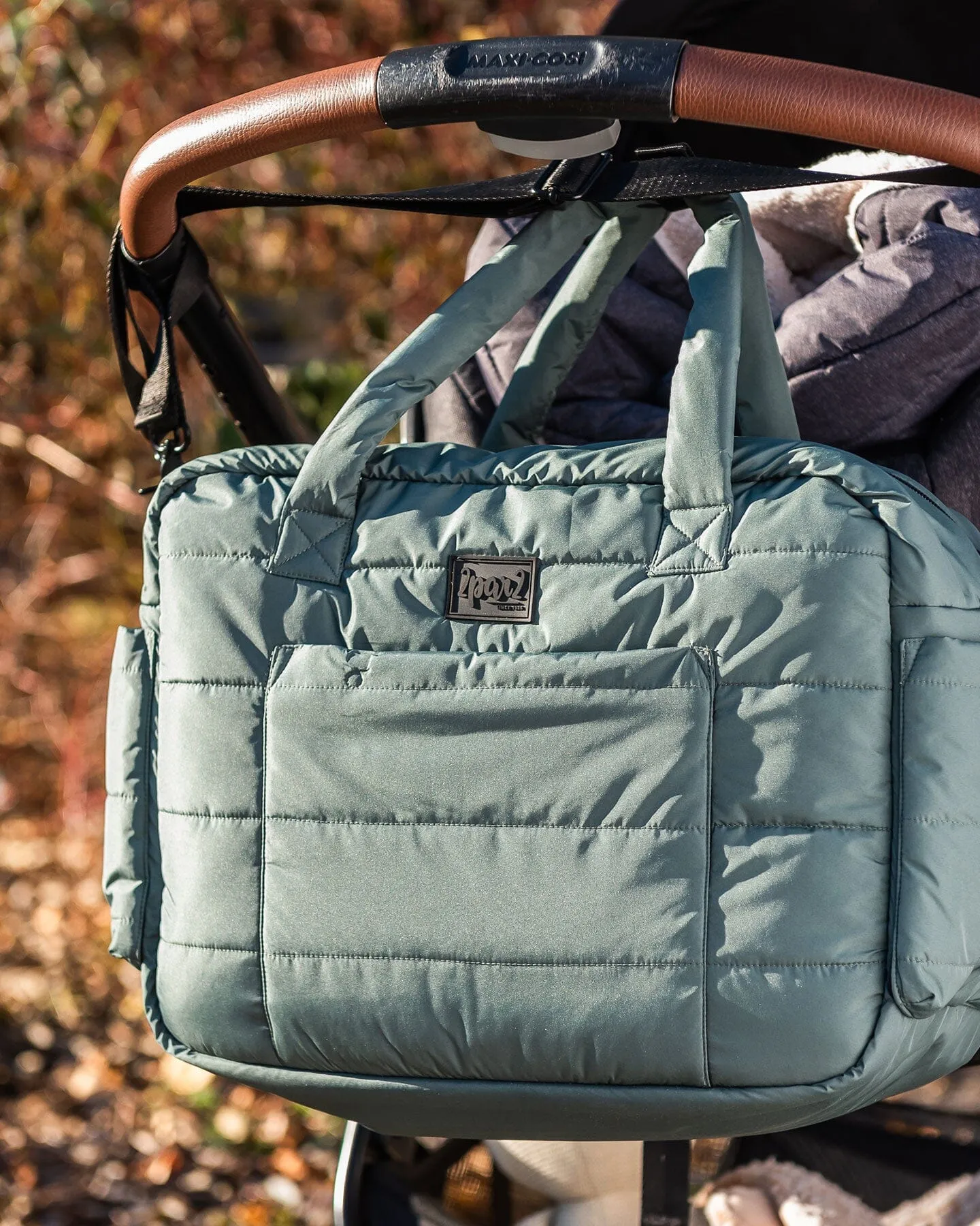 Diaper Bag with Changing Mat, Forest Green