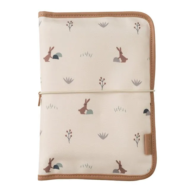 Diaper Travel Pouch - Rabbit Sandshell