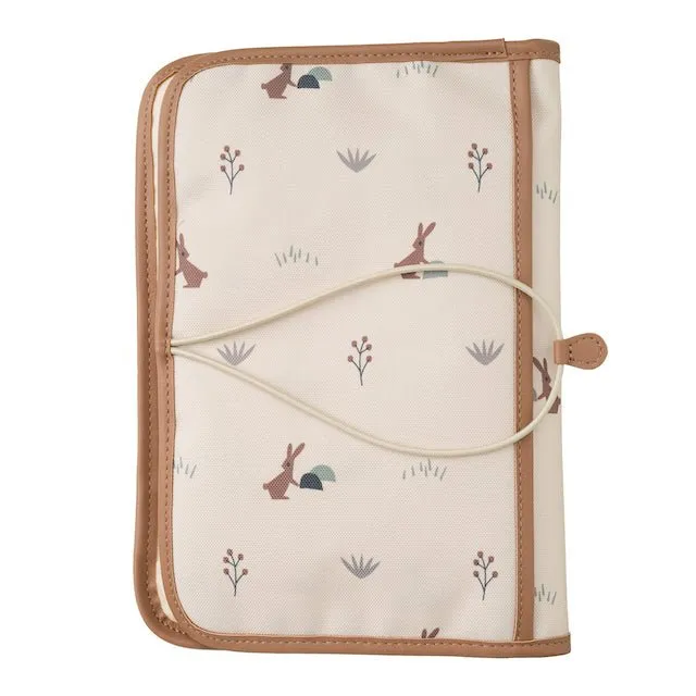 Diaper Travel Pouch - Rabbit Sandshell