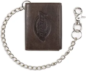 Dickies Men's Chain Trifold and Bifold Wallets