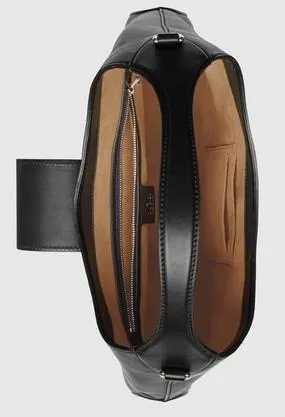 Dionysus Medium Web-Stripe Hobo Bag, Black