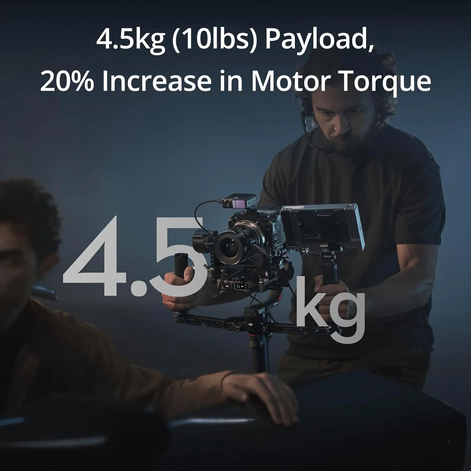 DJI RS 4 Pro, 3-Axis Gimbal Stabilizer for DSLR & Cinema Camera Canon/Sony/Panasonic/Nikon/Fujifilm, 2nd-Gen Native Vertical Shooting, 4.5kg (10lbs) Payload, Dual Focus & Zoom Motors, Camera Gimbal
