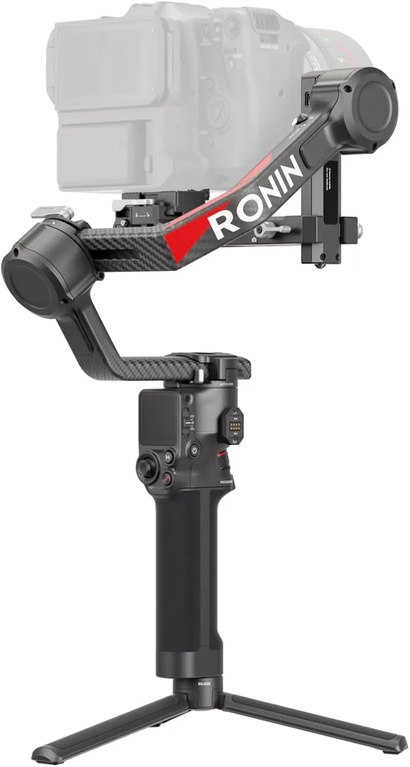 DJI RS 4 Pro, 3-Axis Gimbal Stabilizer for DSLR & Cinema Camera Canon/Sony/Panasonic/Nikon/Fujifilm, 2nd-Gen Native Vertical Shooting, 4.5kg (10lbs) Payload, Dual Focus & Zoom Motors, Camera Gimbal