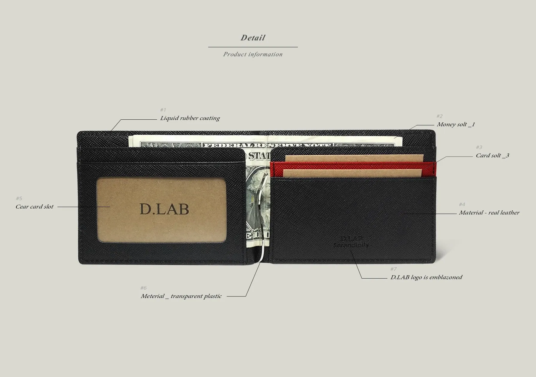 D'Lab Rainbow Money Clip