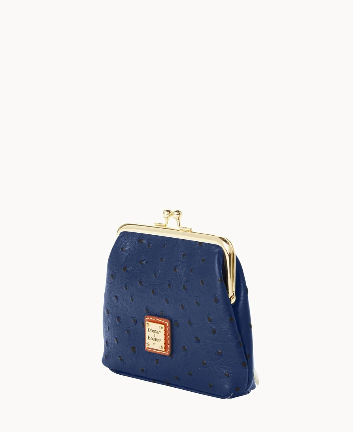 Dooney & Bourke Coin Purse, Ostrich Large Framed Purse Clutch - Blue