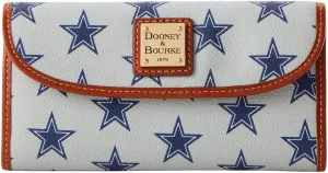 Dooney & Bourke Handbag, NFL Cowboys Cont Clutch Wallet - Grey