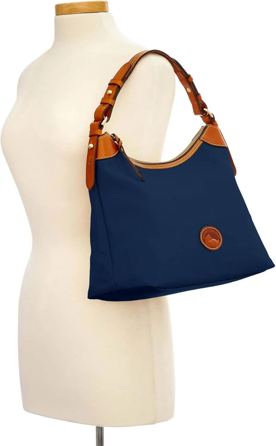 Dooney & Bourke Women's Large Erica Shoulder Bag in Nylon, with Adjustable and Detachable Shoulder Strap