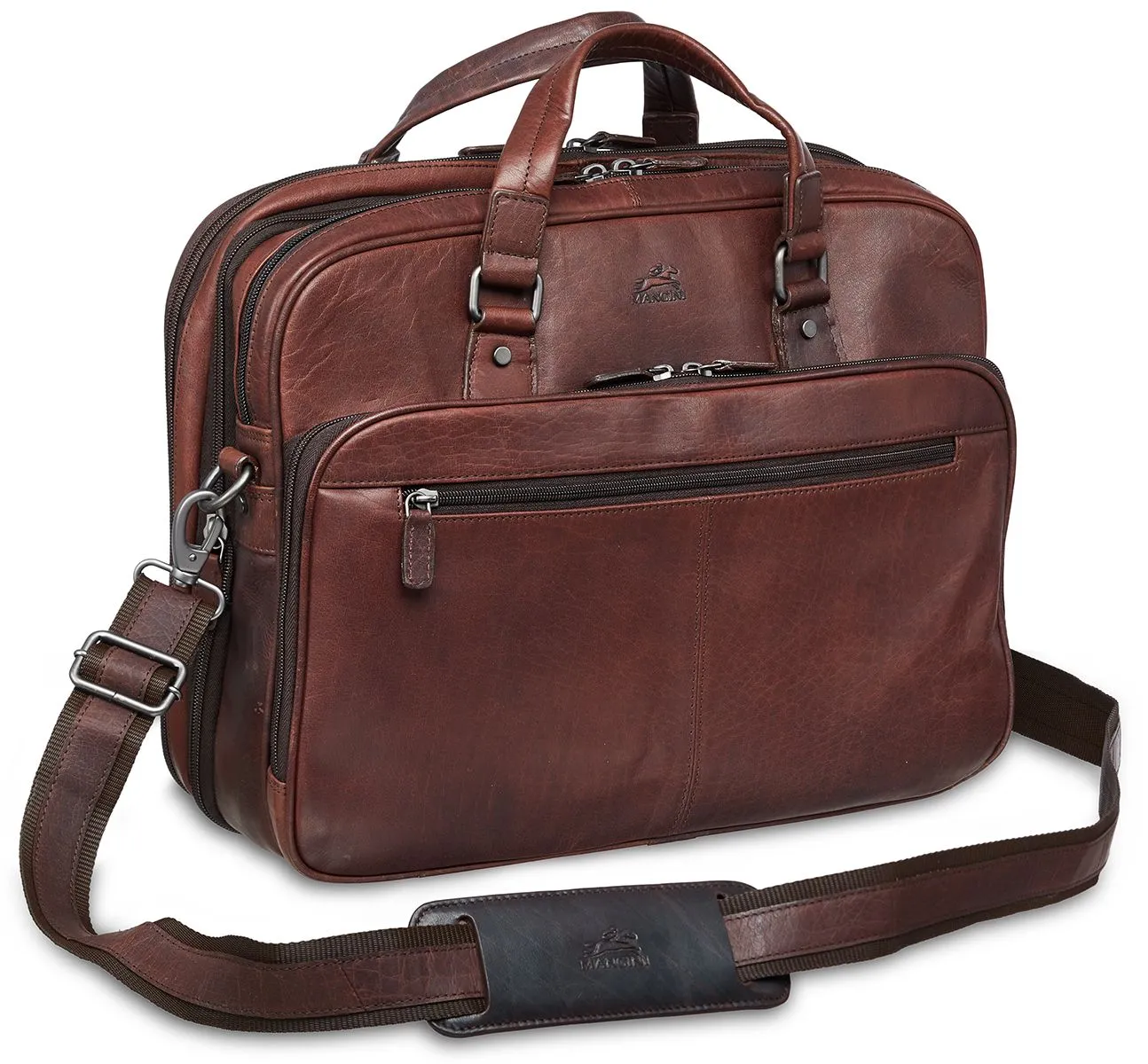 Double Secret sale Leather Limited access Buffalo Collection Briefcase Compartment Mancini