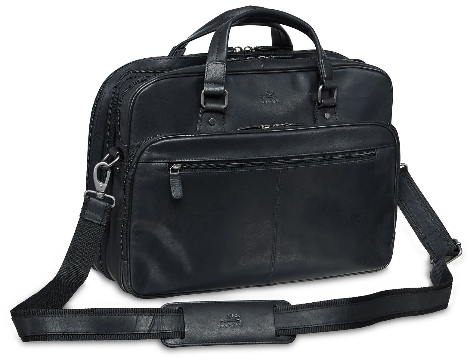 Double Secret sale Leather Limited access Buffalo Collection Briefcase Compartment Mancini