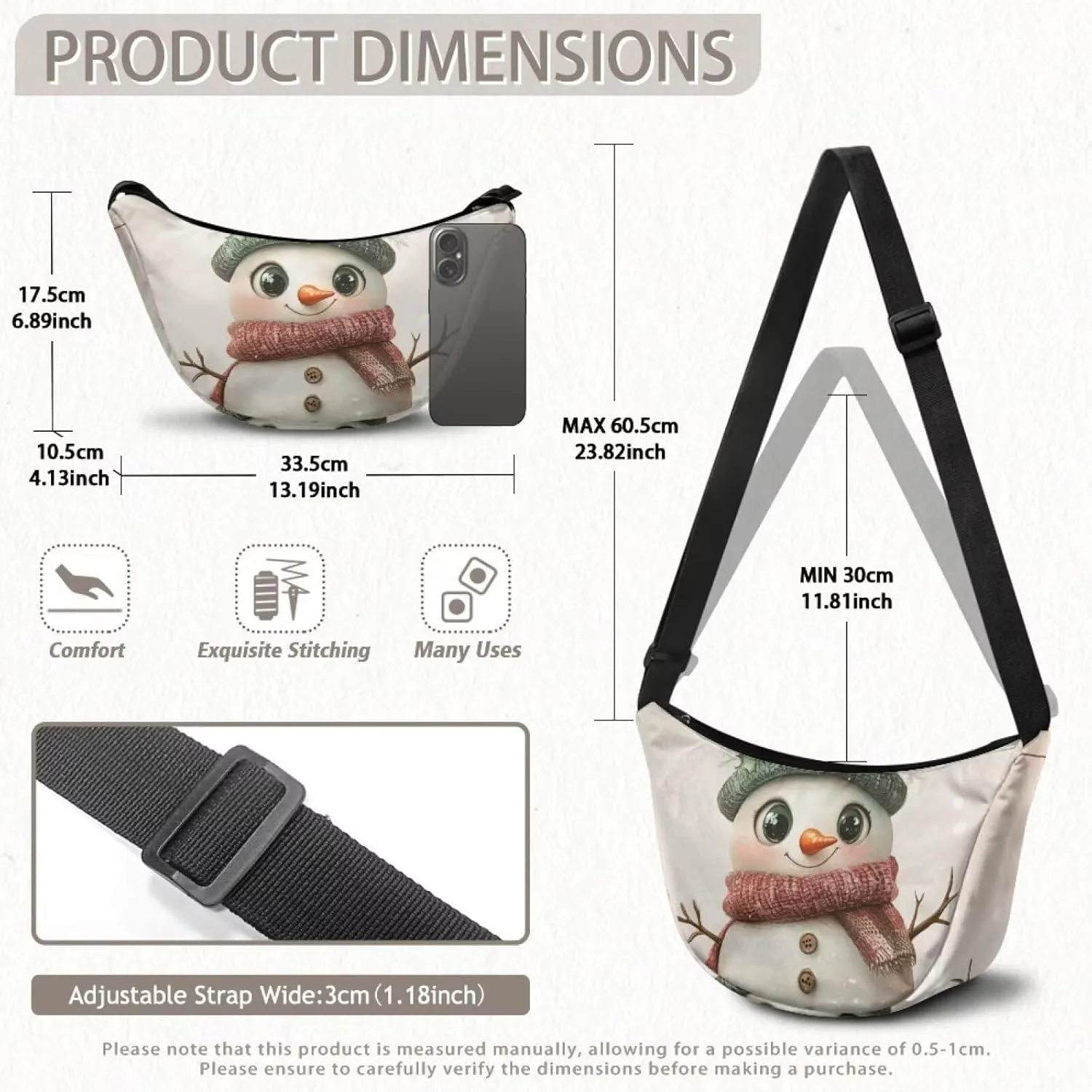 Dumpling Shoulder Bags for Women With Adjustable Strap For Daily Use
