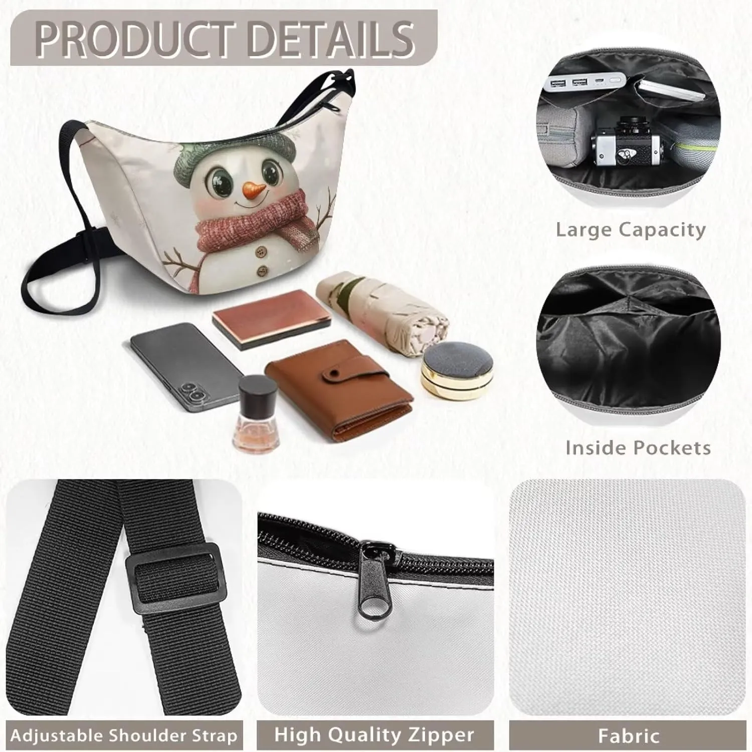 Dumpling Shoulder Bags for Women With Adjustable Strap For Daily Use