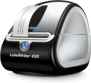 DYMO Label Printer LabelWriter 450 Direct Thermal Label Printer, Great for Labeling, Filing, Shipping, Mailing, Barcodes and More