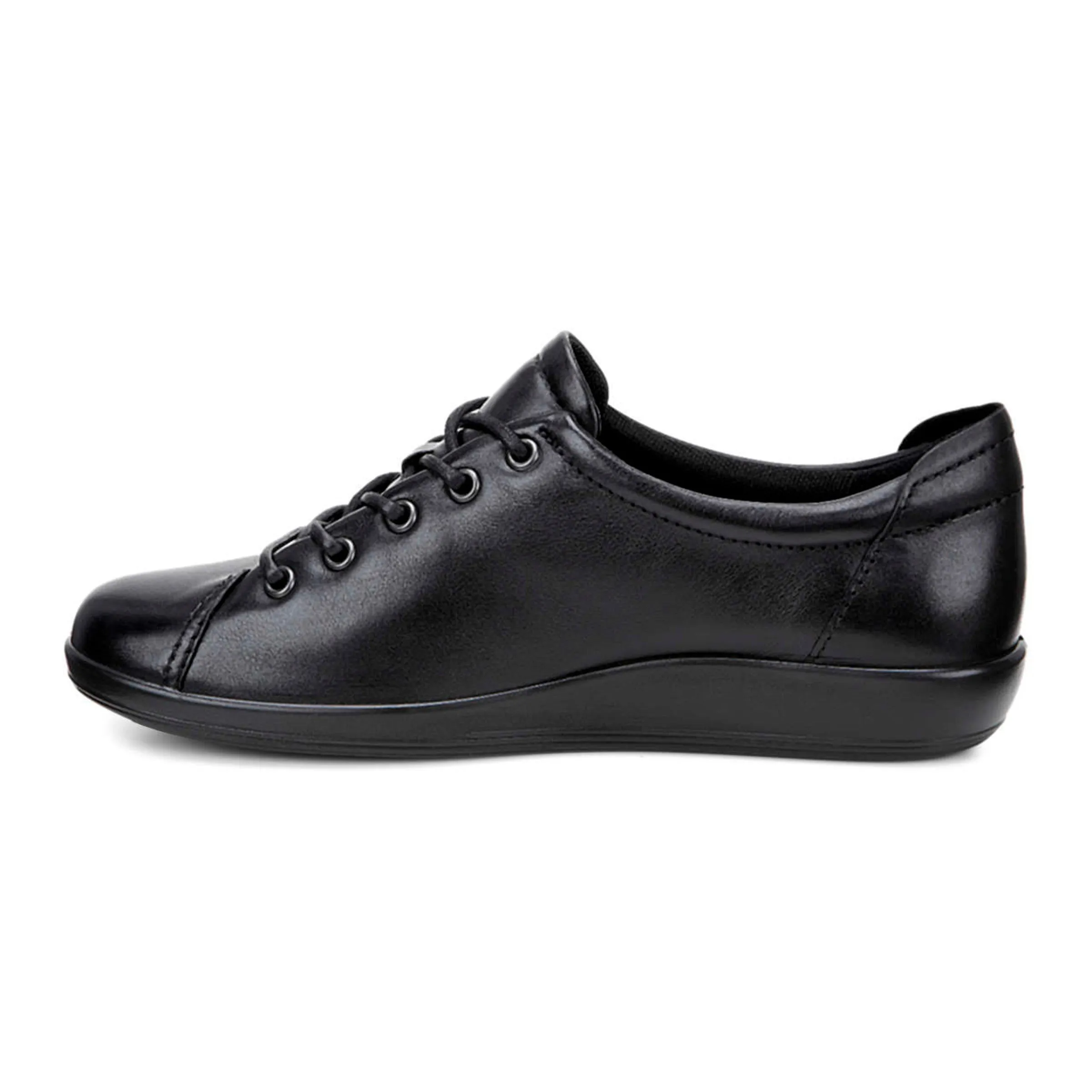 ECCO Soft 2.0 - Ladies Lace Shoe in Black