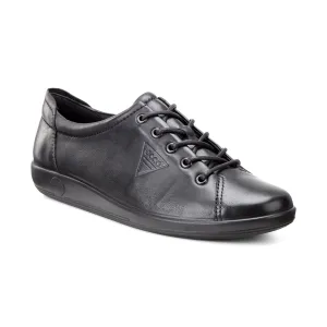 ECCO Soft 2.0 - Ladies Lace Shoe in Black