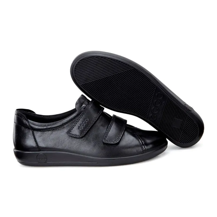 ECCO Soft 2.0 - Ladies Soft Leather Velcro Shoe