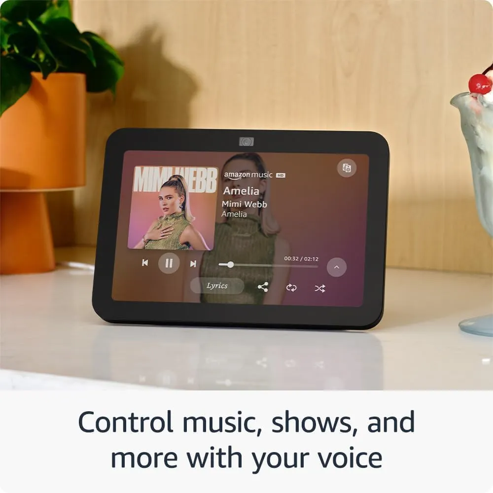 Echo Show 8 (3rd Gen, 2023 release)   Alexa Emergency Assist Monthly (auto-renewal) | With Spatial Audio and Smart Home Hub | Glacier White