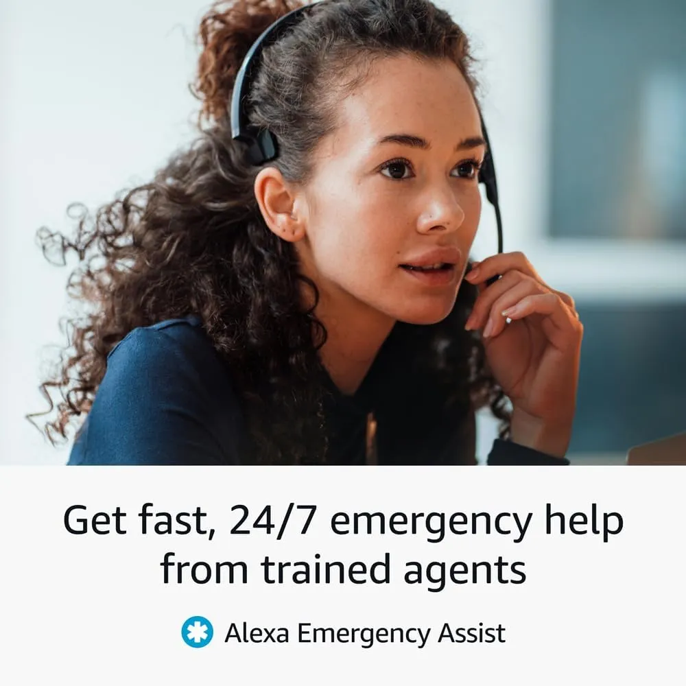 Echo Show 8 (3rd Gen, 2023 release)   Alexa Emergency Assist Monthly (auto-renewal) | With Spatial Audio and Smart Home Hub | Glacier White