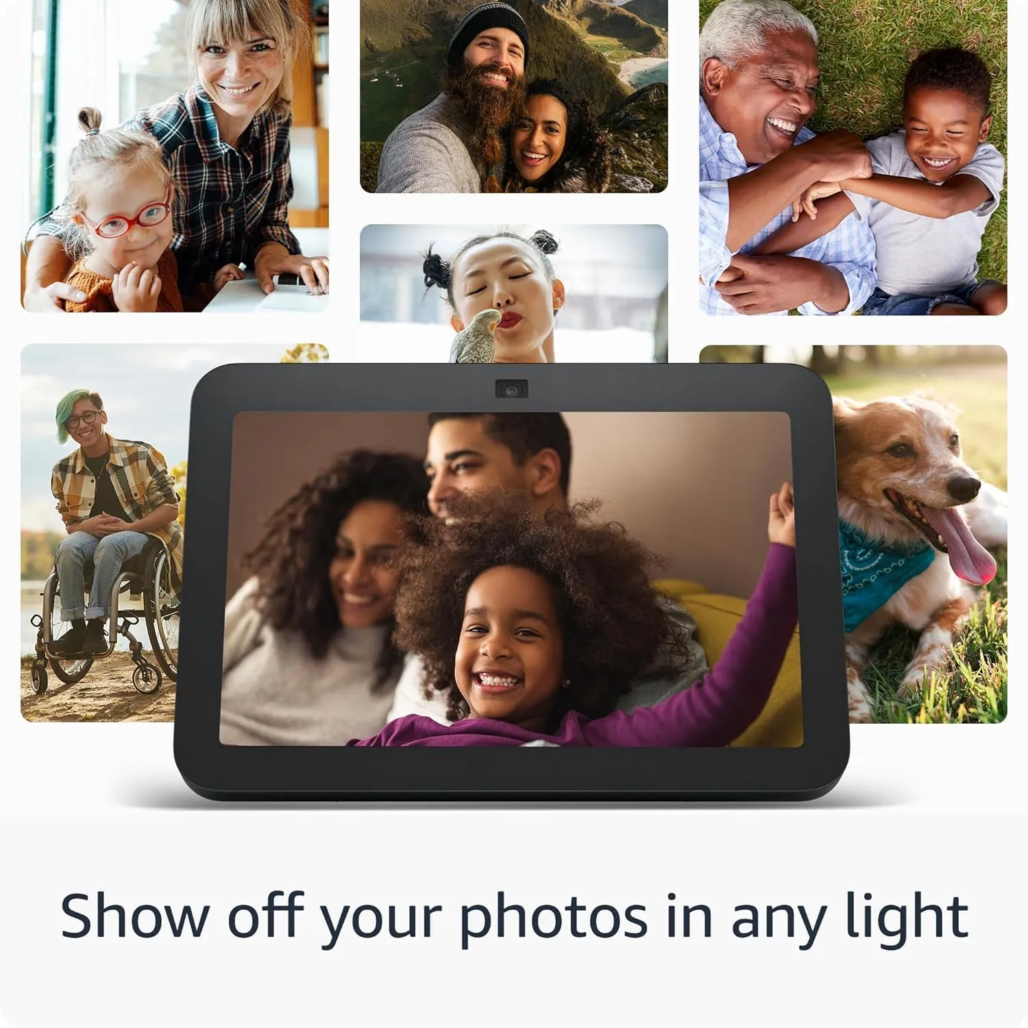 Echo Show 8 (3rd Gen, 2023 release)   Alexa Emergency Assist Monthly (auto-renewal) | With Spatial Audio and Smart Home Hub | Glacier White