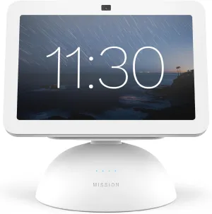 Echo Show 8 Bundle: Includes, Echo Show 8 (3rd Gen, 2023 release) | Glacier White and Made for Amazon Battery Base | Glacier White