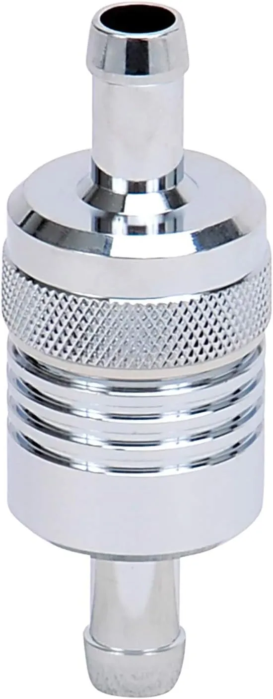 Edelbrock Russell 645120 Chrome Aluminum Street Fuel Filter