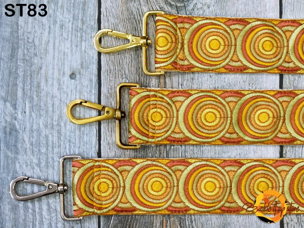 Embroidered Purse Strap Crossbody Strap for Purses Boho Bags Strap Embroidery Replacement Strap Boho Guitar Strap Handbag Strap gift for mom