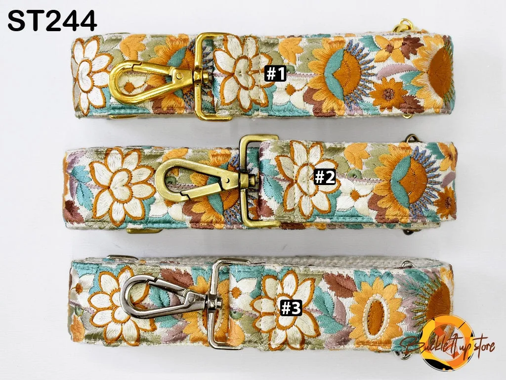 Embroidered Purse Strap Crossbody Strap for Purses Gift for Mom Boho Bags Strap Embroidery Replacement Strap Boho Guitar Strap Handbag Strap