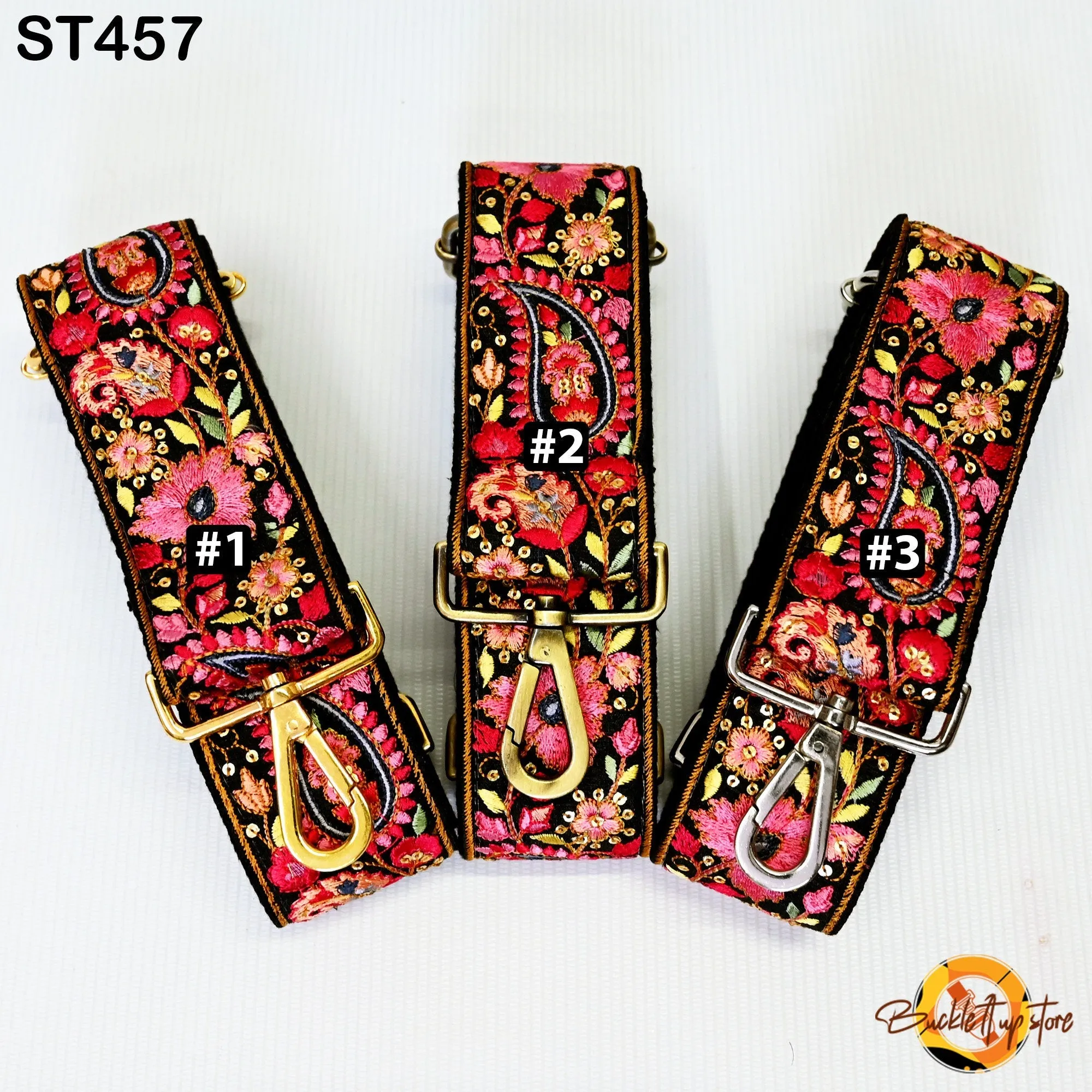 Embroidered Purse Strap Crossbody Strap for Purses Handbag Boho Bag Strap Floral Embroidery Replacement Strap Boho Guitar Strap Gift for her