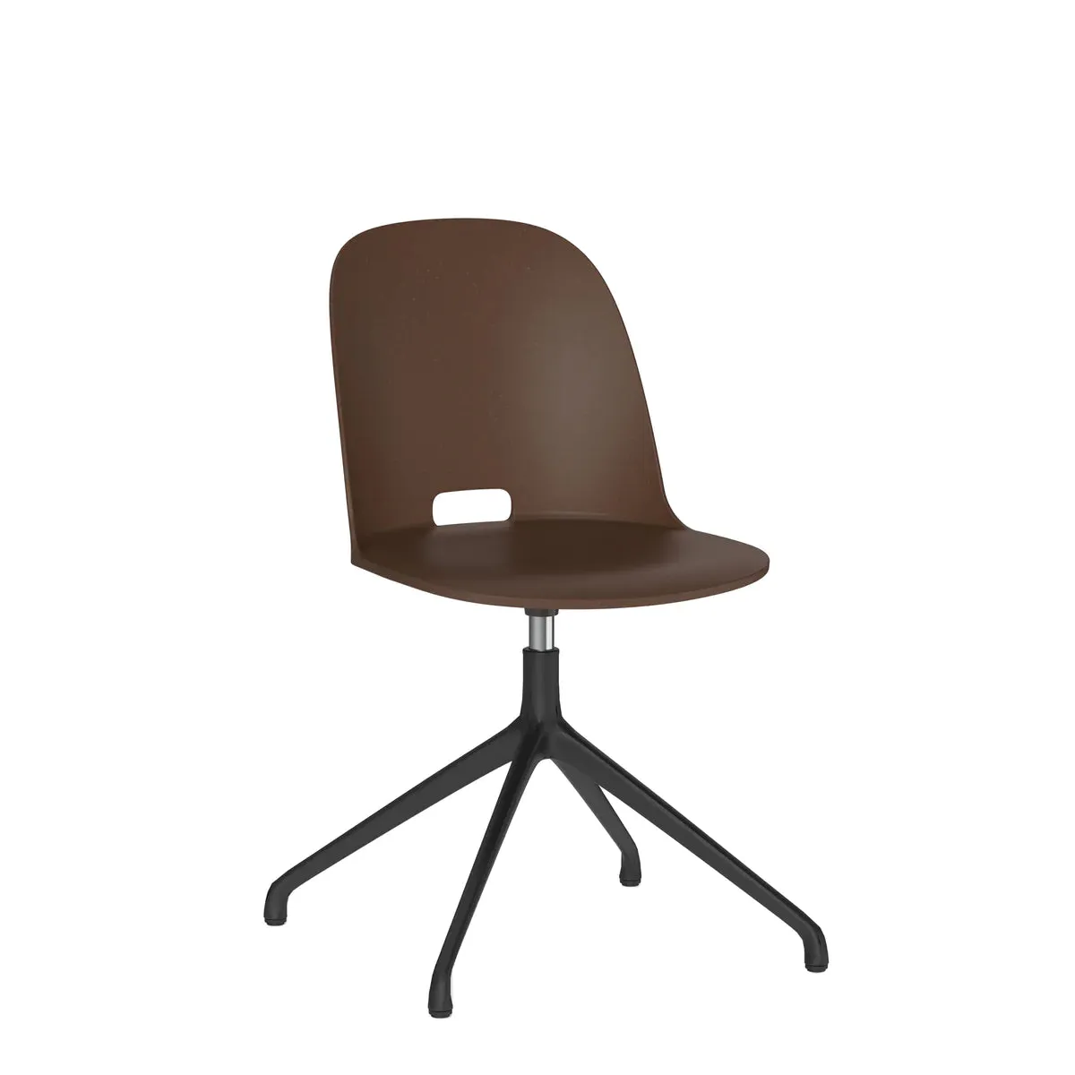 Emeco Alfi Work Swivel Chair With Glides