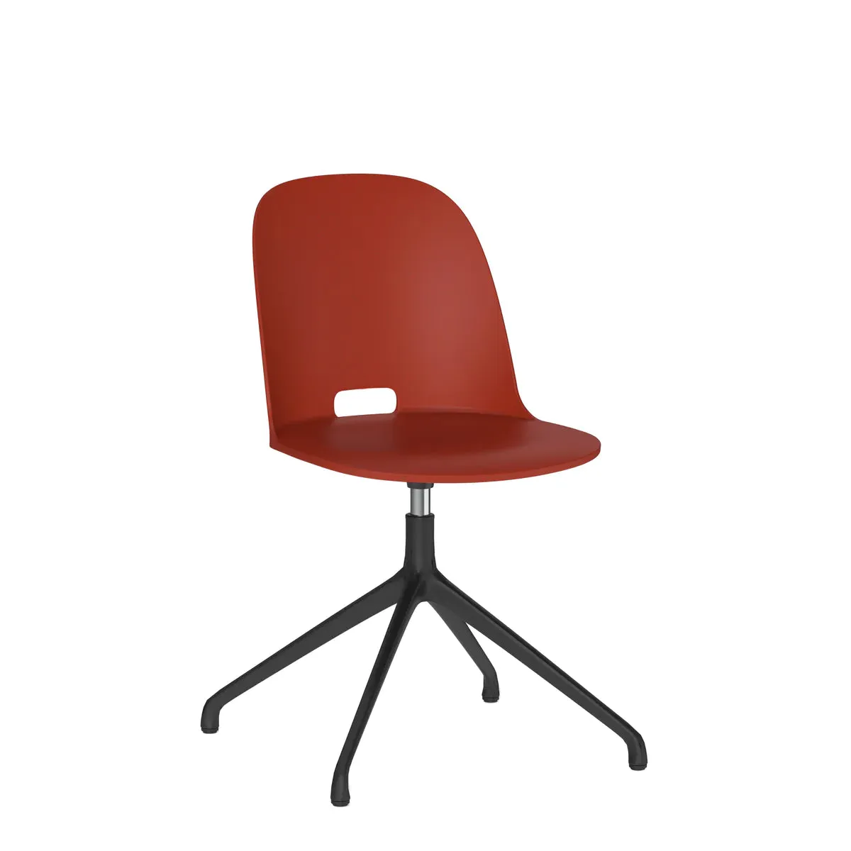 Emeco Alfi Work Swivel Chair With Glides
