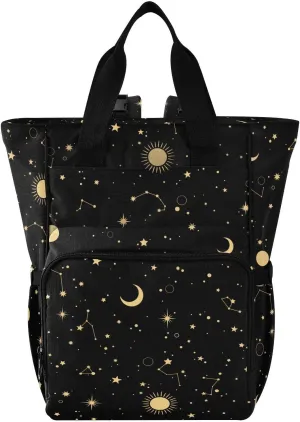 Emelivor Stars Constellations Diaper Bag Backpack Large Capacity with Insulated Pockets Baby Bag Diaper Bags for Boy Girl Mama Travel Mom Dad