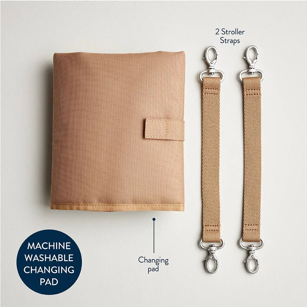 Eras Backpack™ Diaper Bag: Cognac