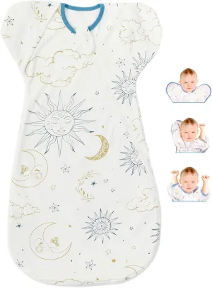Eray Baby Zipper Swaddle Transitonal Sleep Sack 3-6Months Infant Sleeping Bag Wearable Blanket Sleepwear