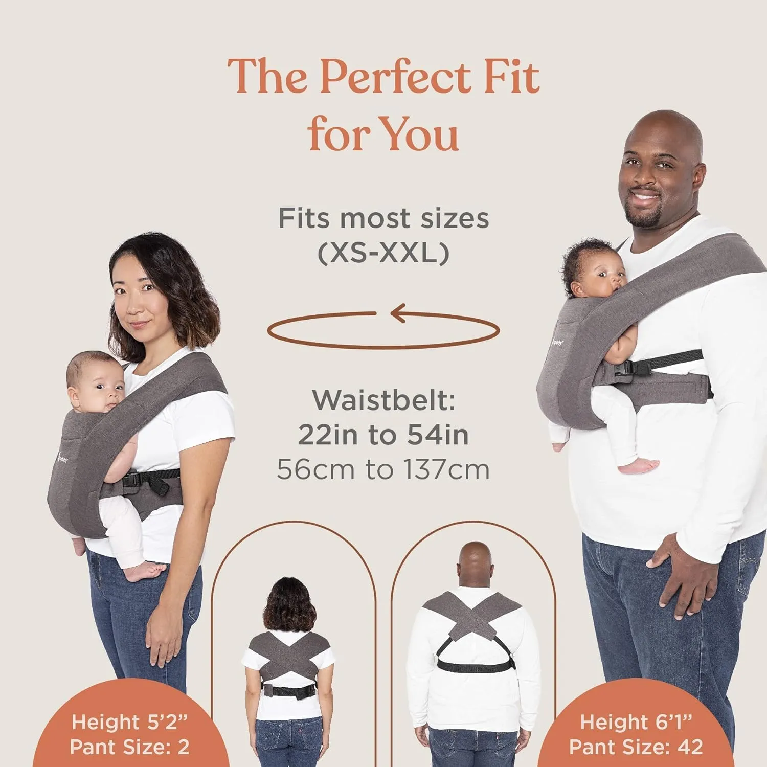 Ergobaby Embrace Cozy Newborn Essentials Baby Carrier Wrap (7-25 Pounds), Soft Air Mesh, Blue