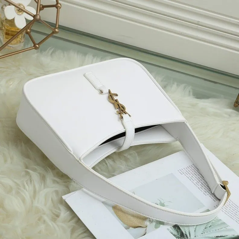 ESMEE - Hobo Logo-plaque Shoulder Bag White
