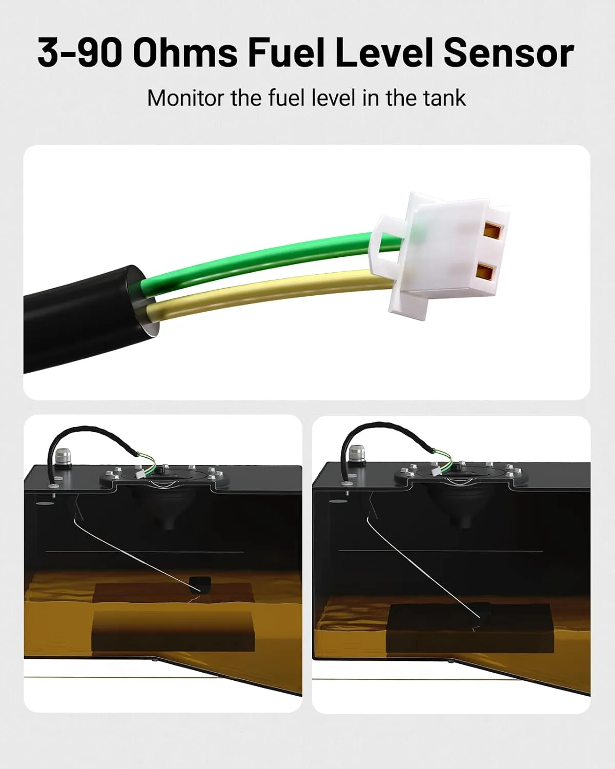 EVIL ENERGY 5 Gallon Fuel Cell Gas Tank Aluminum with Level Sender 6AN 12FT CPE Fuel Line Kit Black