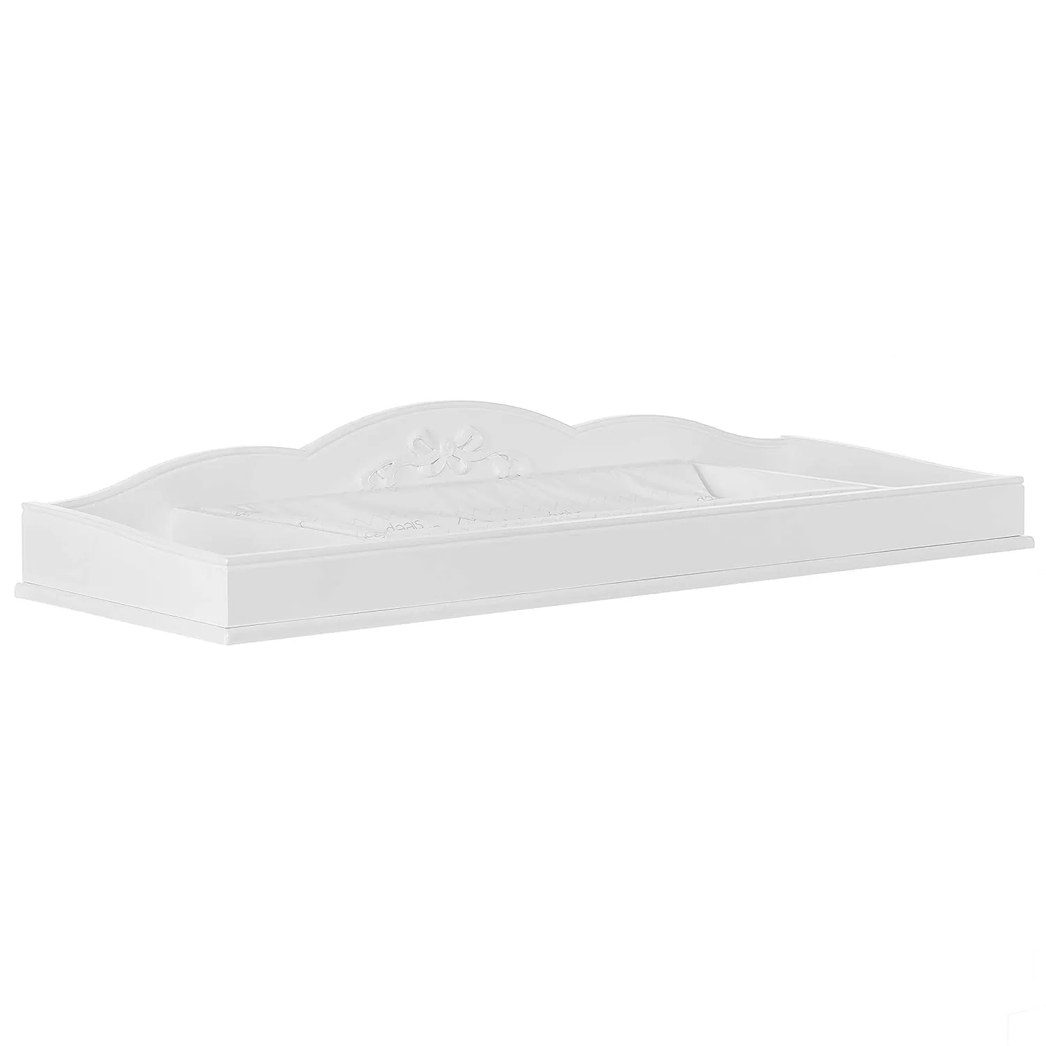 Evolur Aurora Change Tray I Lasting Quality I Intricate Ribbon Bow Scrollwork, Frost
