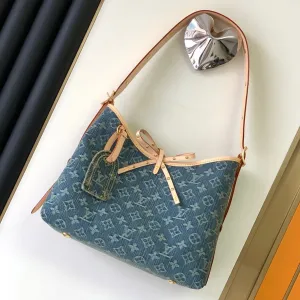 Exclusive options 29 CARRYALL Multi-purpose PM BLUE Vuitton DENIM Louis